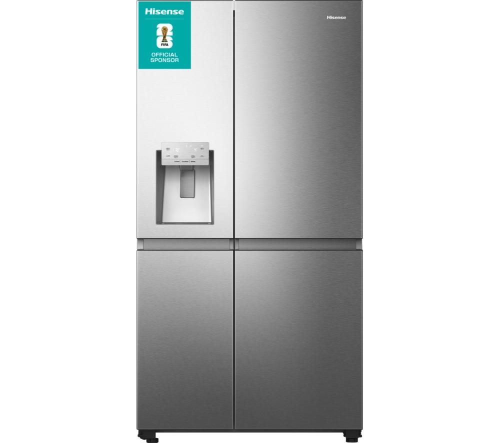 HISENSE PureFlat Infinite RS818N4TIE American-Style Smart Fridge Freezer - Grey Stainless Steel
