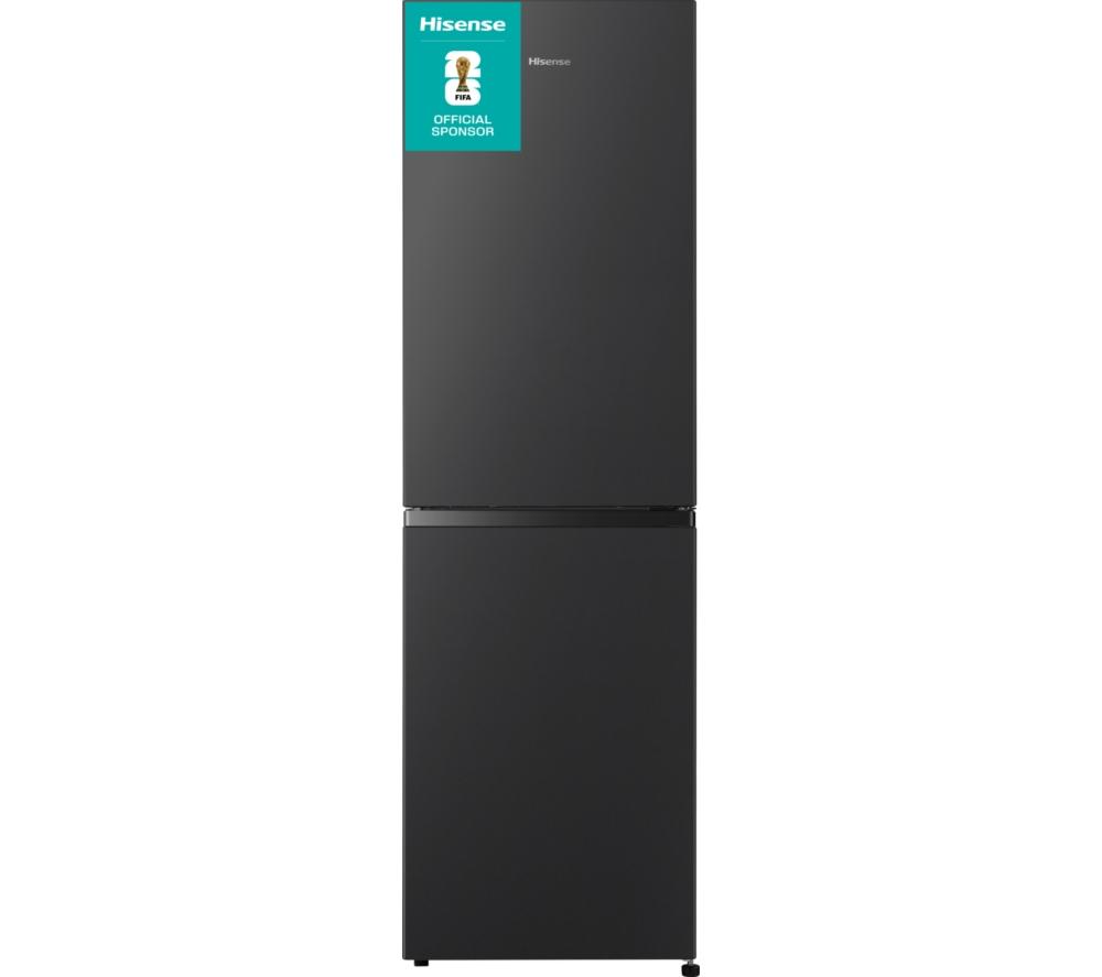 HISENSE RB327N4BBE 50/50 Fridge Freezer - Black & Steel