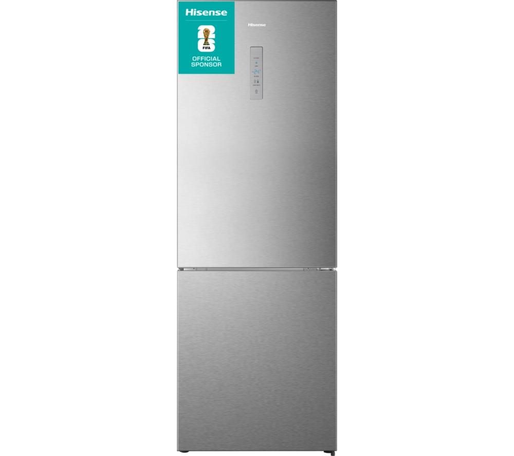 HISENSE RB645N4BIE 60/40 Fridge Freezer - Steel