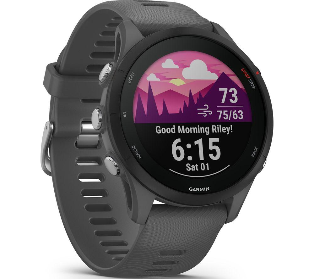 GARMIN Forerunner 255 Sports Watch - Slate Grey, 46 mm