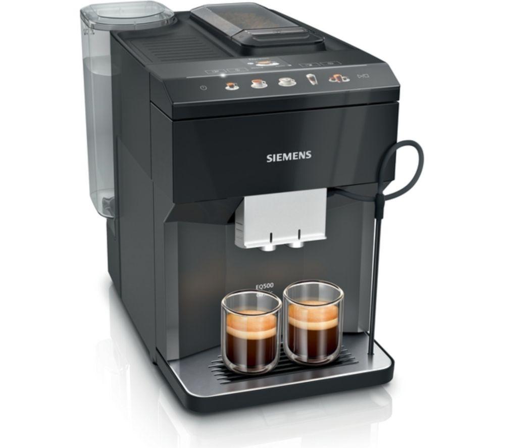 SIEMENS TP513GB9 EQ500 Bean to Cup Fully Automatic Coffee Machine - Piano Black