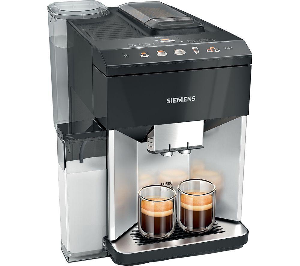 SIEMENS TQ513GB1 EQ500 Bean to Cup Fully Automatic Coffee Machine - Black & Stainless Steel