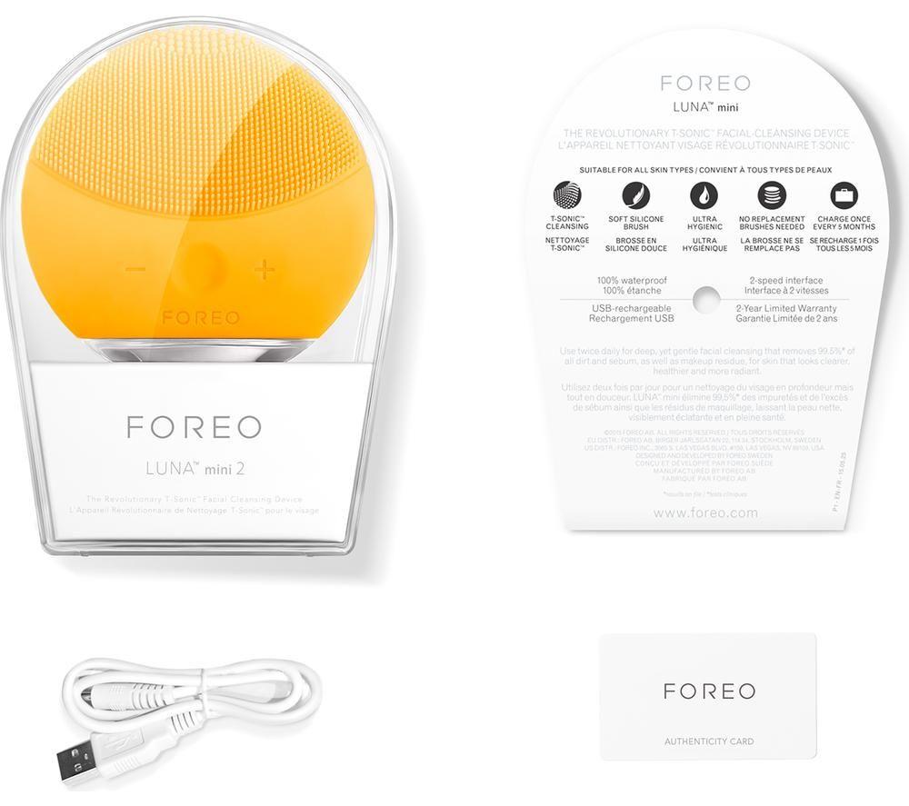 Buy FOREO LUNA Mini 2 Facial Cleansing Brush - Sunflower Yellow