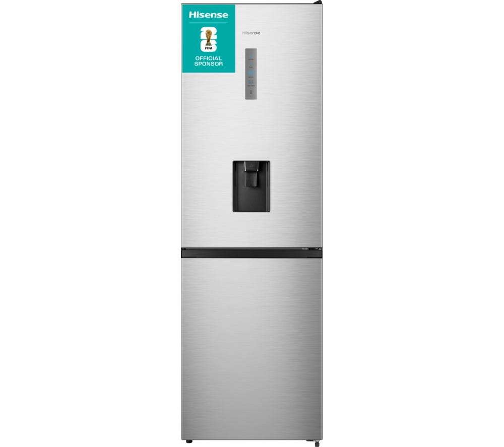 HISENSE RB395N4WCE 60/40 Fridge Freezer - Stainless Steel