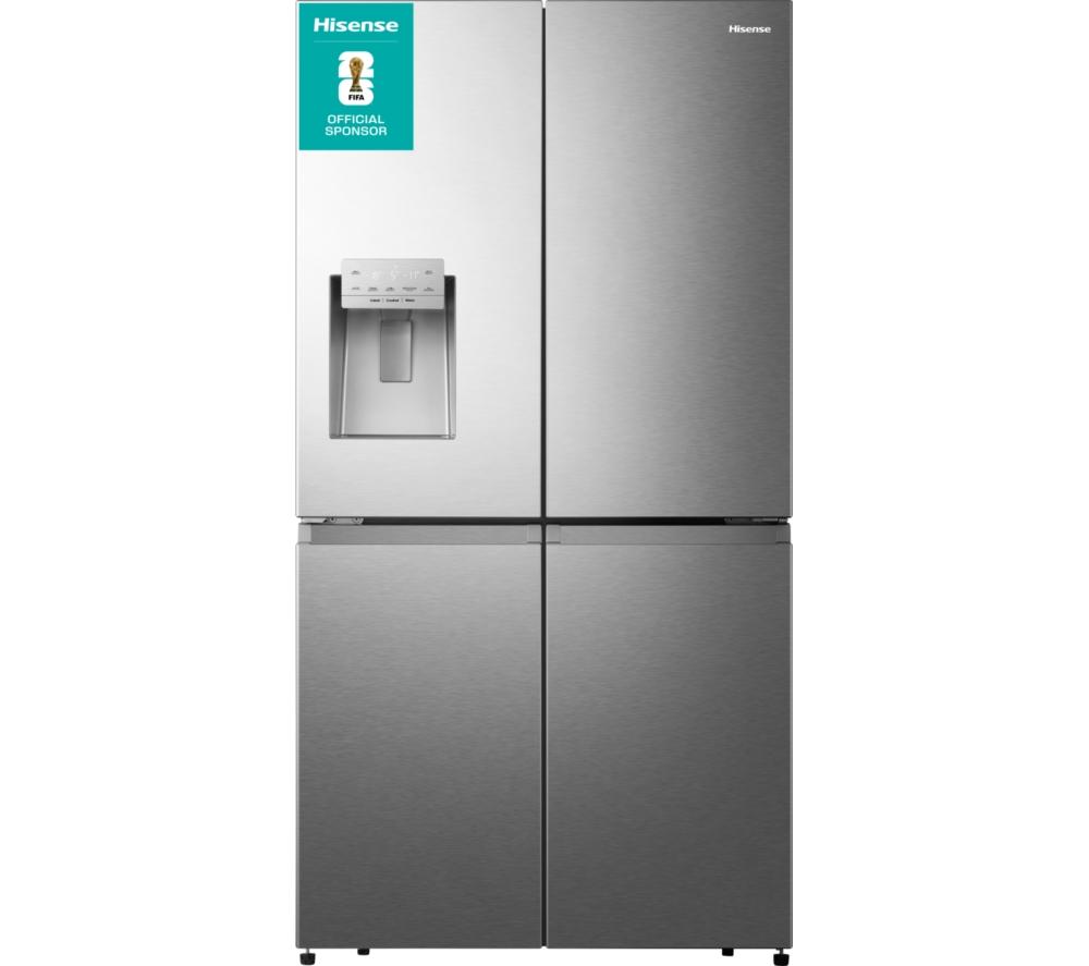 HISENSE PureFlat RQ760N4SASE American-Style Smart Fridge Freezer - Stainless Steel