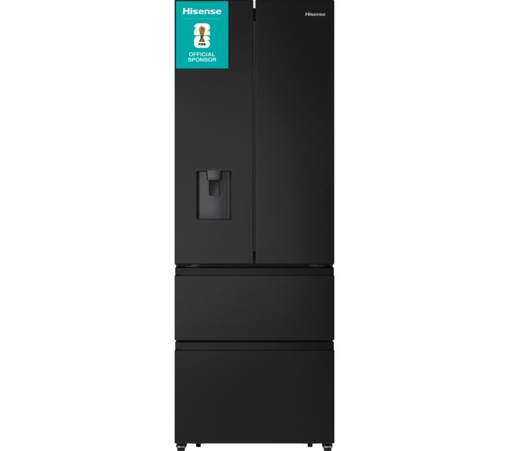 HISENSE PureFlat Slim RF632N4WFE Fridge Freezer - Black Stainless Steel