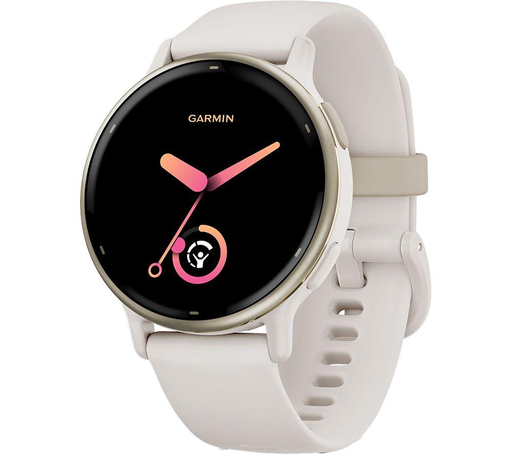 GARMIN vivoactive 5 Smart Watch - Cream Gold & Ivory