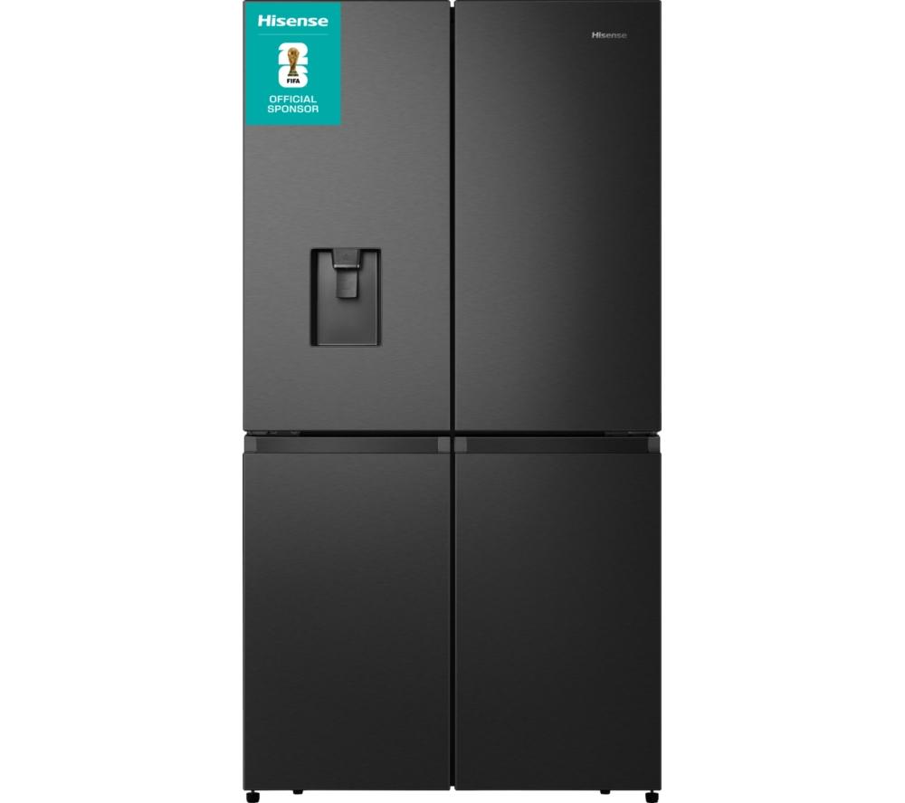 HISENSE PureFlat RQ758N4SWFE Smart Fridge Freezer - Black Stainless Steel