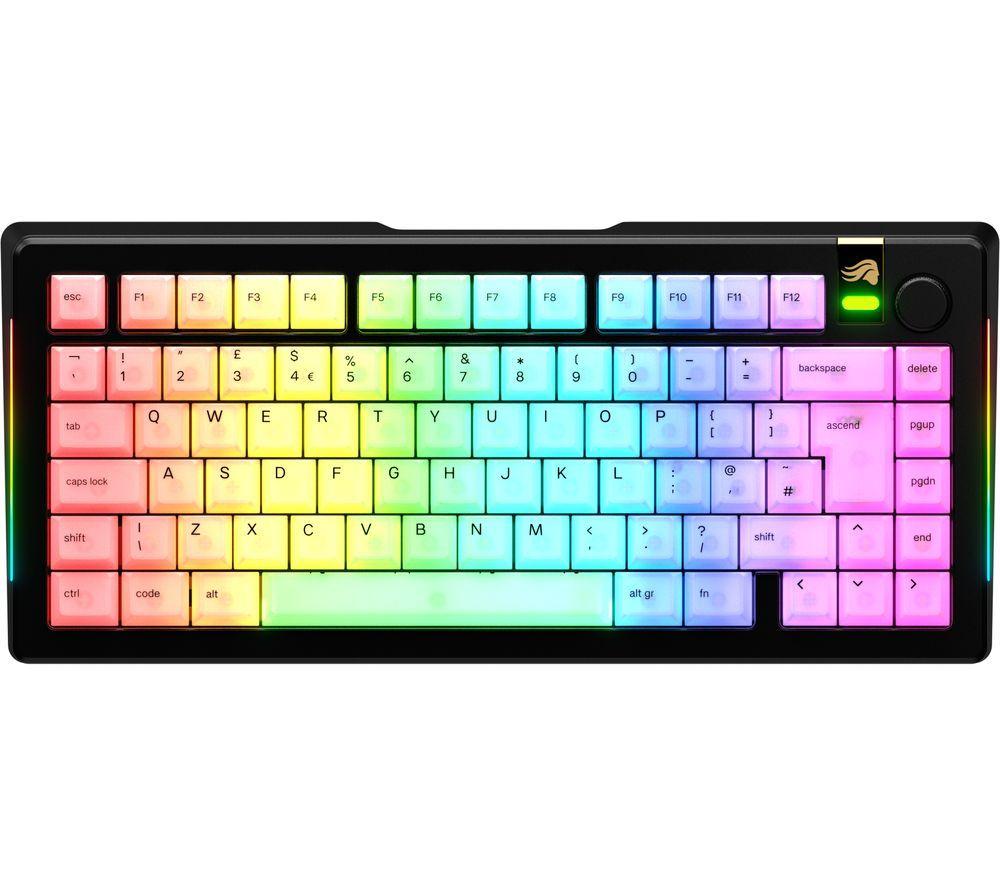 GLORIOUS Polychroma V2 RGB Keycaps - UK Layout, Translucent