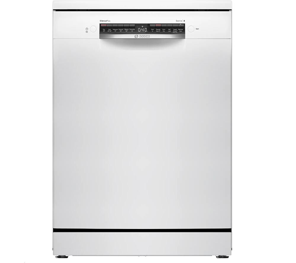 BOSCH Series 4 SMS4EKW06G Full-size WiFi-enabled Dishwasher - White