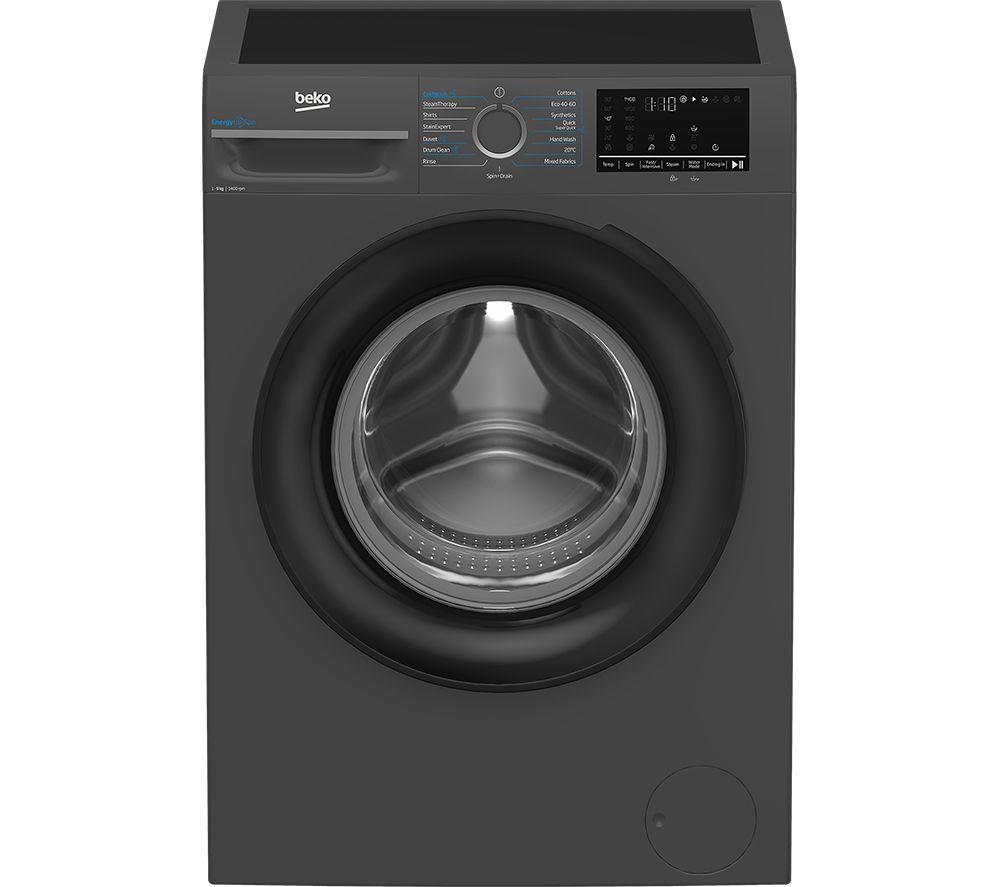 BEKO Pro EnergySpin IronFast BM3WT4941IA 9 kg 1400 Spin Washing Machine - Anthracite