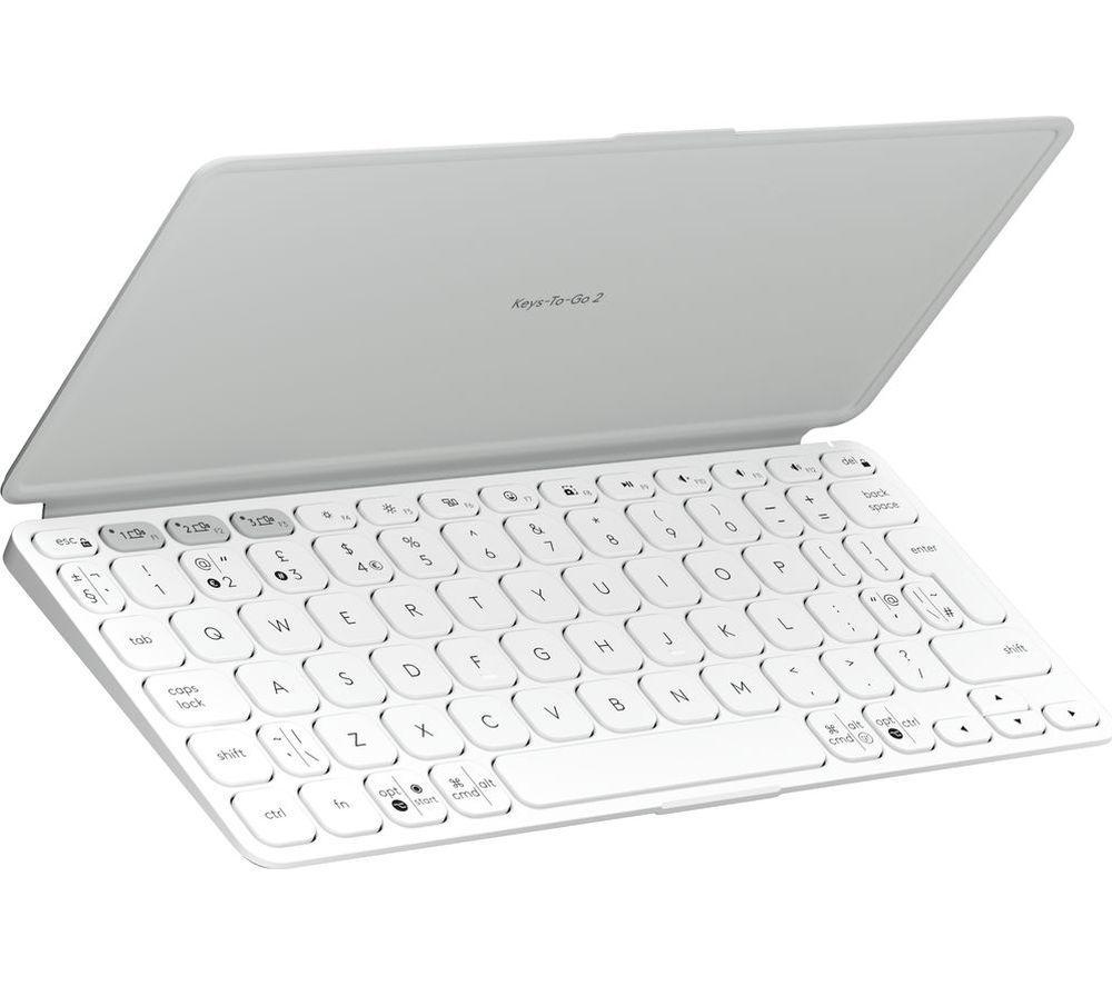 LOGITECH Keys-To-Go 2 Universal Portable Wireless Keyboard - Pale Grey