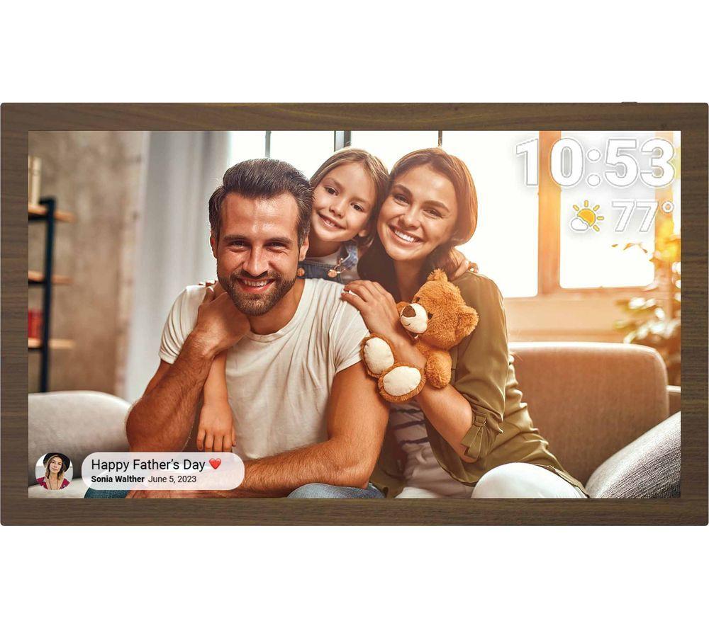 SANDSTROM SDPF15W25 15.6inch Digital Photo Frame - Brown