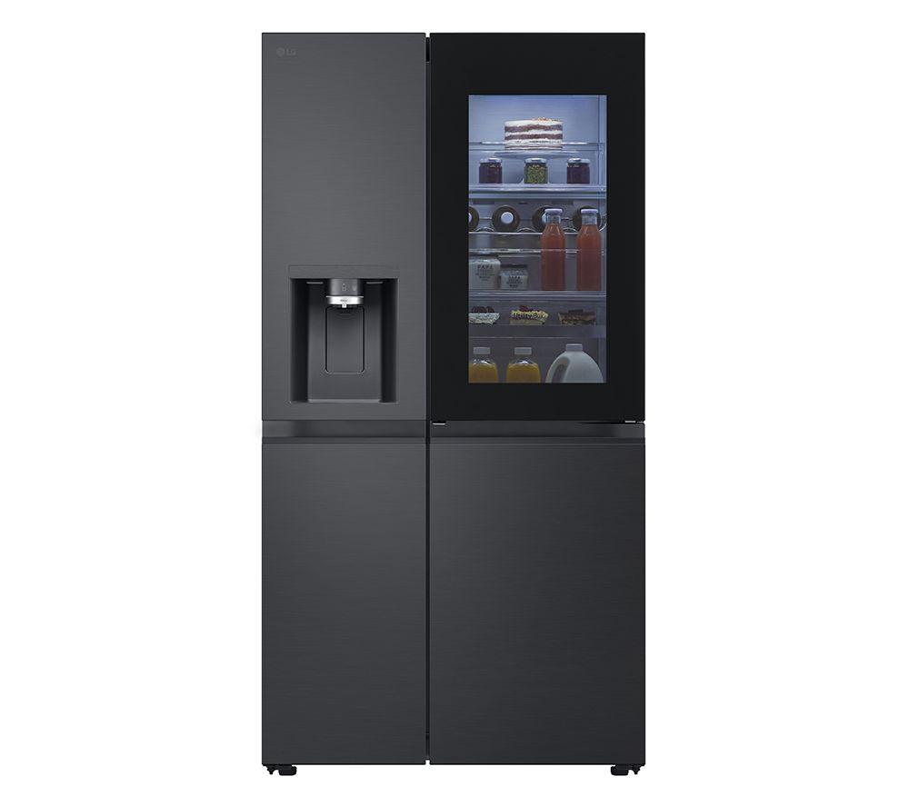 LG InstaView GSXE90EVDD American-Style Smart Fridge Freezer - Essence Black Steel