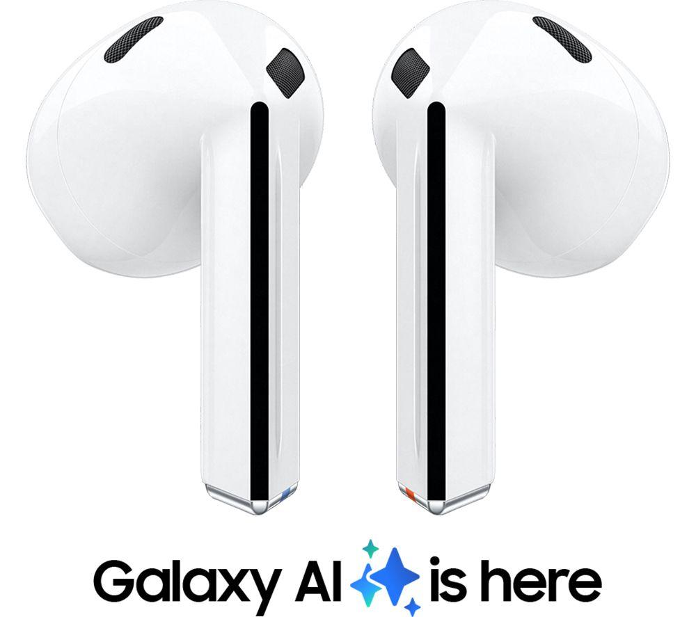 SAMSUNG Galaxy Buds3 Wireless Bluetooth Noise-Cancelling Earbuds - White