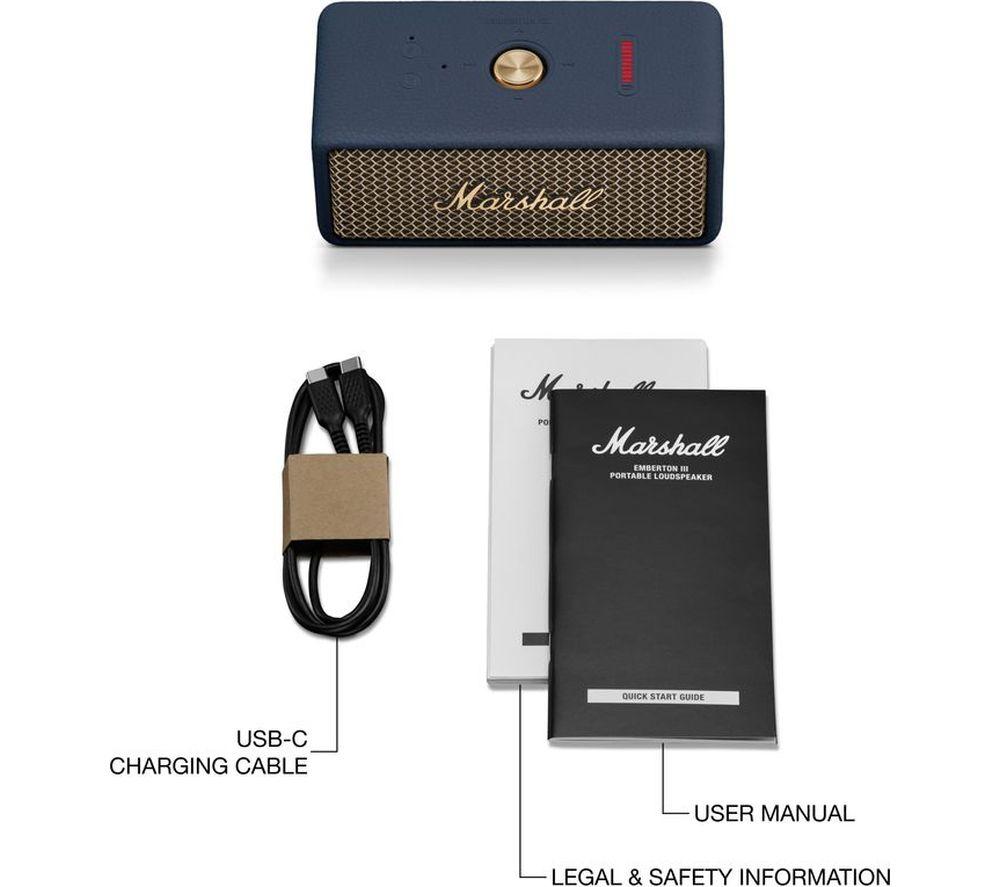 Buy MARSHALL Emberton III Portable Bluetooth Speaker - Midnight