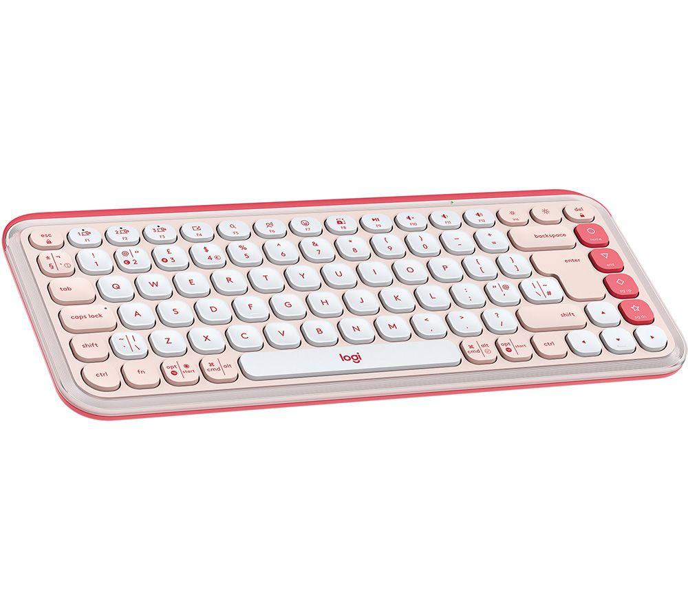LOGITECH Pop Icon Keys Wireless Keyboard - White