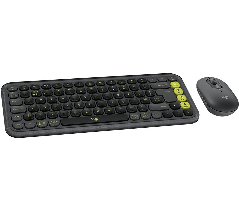 LOGITECH Pop Icon Combo Wireless Keyboard & Mouse Set - Graphite