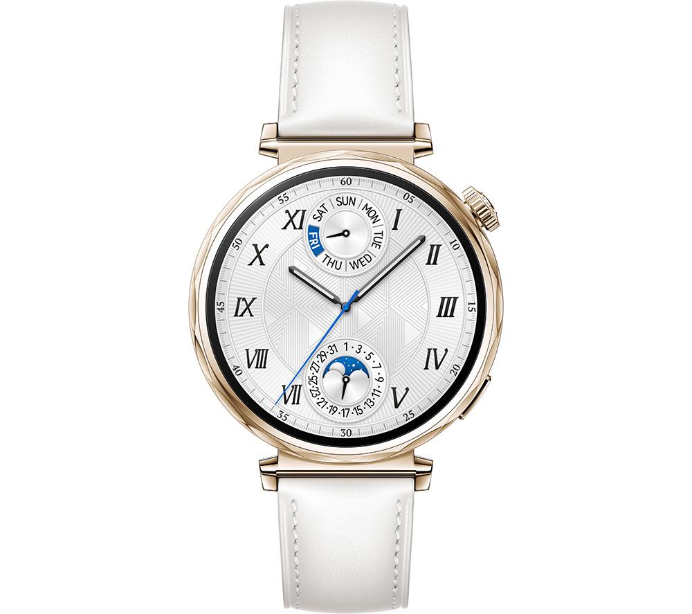 HUAWEI Watch GT 5 - Gold, White Leather Strap, 41 mm