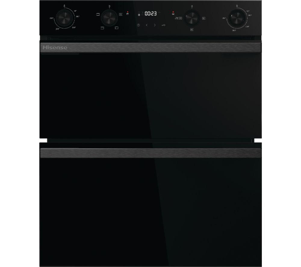 HISENSE Hi6 54/38L BUD714221ADBG Electric Built-under Double Oven - Black