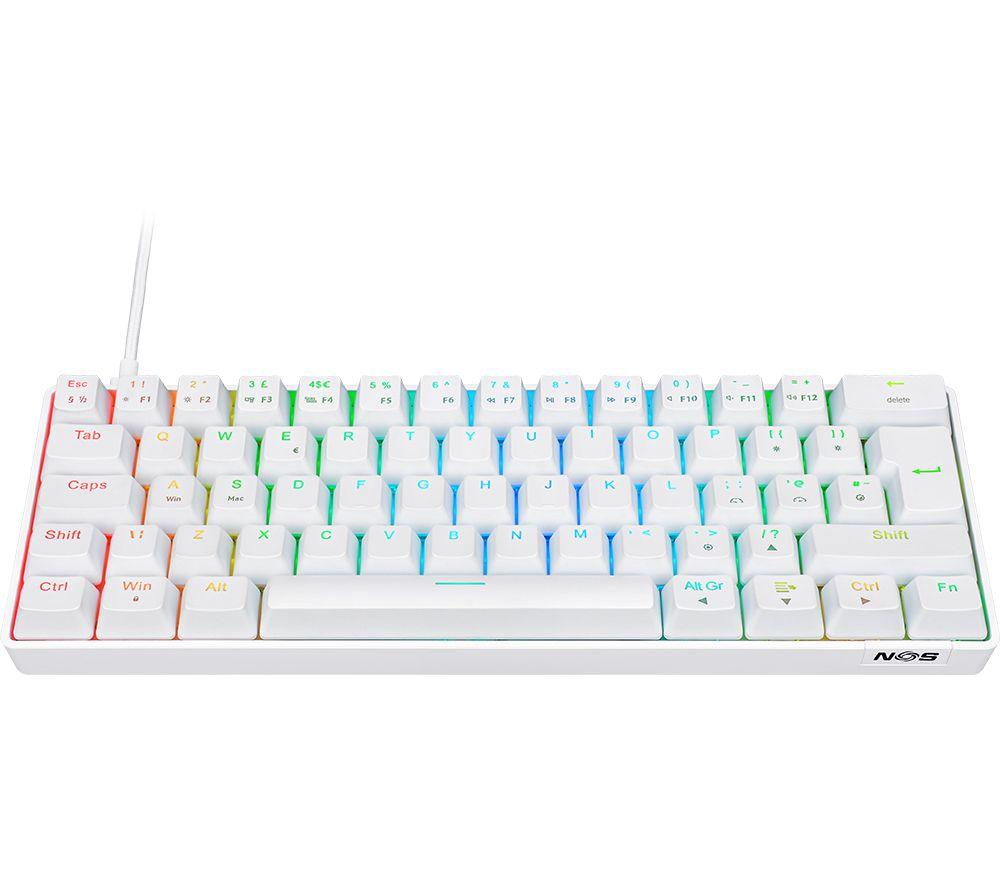 NOS C-450 Mini Pro RGB Mechanical Gaming Keyboard - White