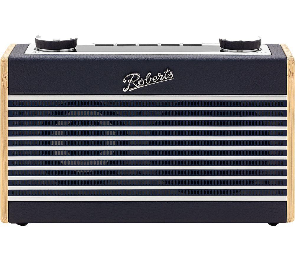 ROBERTS Rambler Uno Portable DAB  Retro Bluetooth Radio - Navy Blue