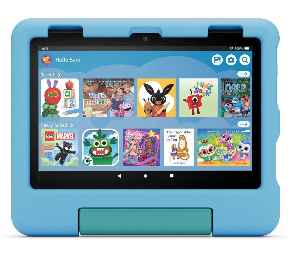 AMAZON Fire HD 8inch Kids (ages 3-7) Tablet (2024) - 32 GB, Blue