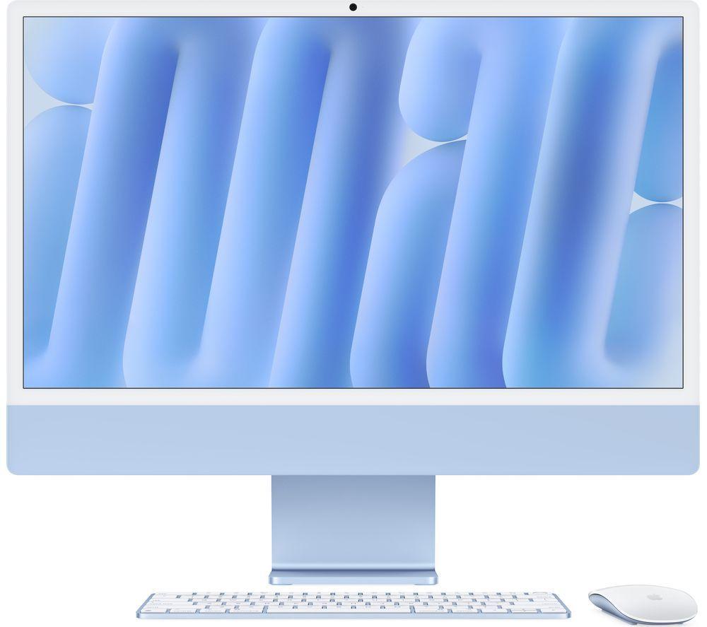 APPLE iMac 4.5K 24inch (2024) - M4, 256 GB SSD, Blue