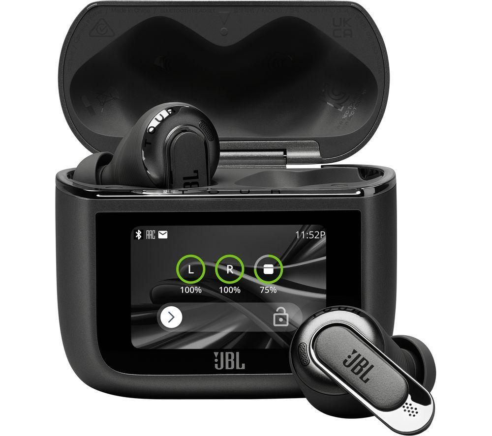 JBL Tour Pro 3 Wireless Bluetooth Noise-Cancelling Earbuds - Black