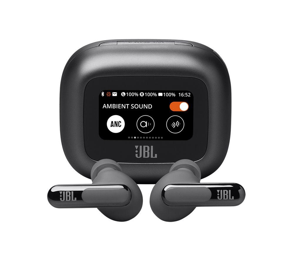 JBL Live Beam 3 Wireless Bluetooth Noise-Cancelling Earbuds - Black
