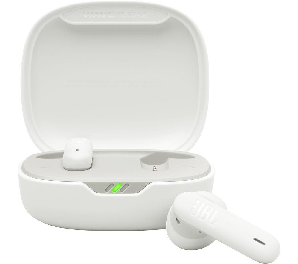 JBL Wave Flex 2 Wireless Bluetooth Earbuds - White