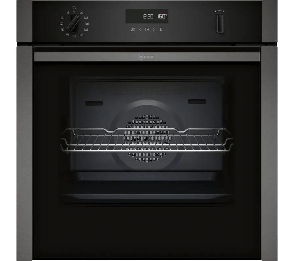 NEFF Slide&Hide N50 B6ACH7AG7B Electric Pyrolytic Smart Oven - Graphite Grey