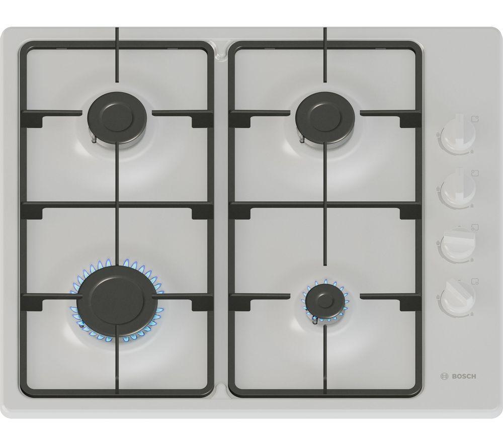 BOSCH Series 2 PBP6B2K60 60 cm Gas Hob - White