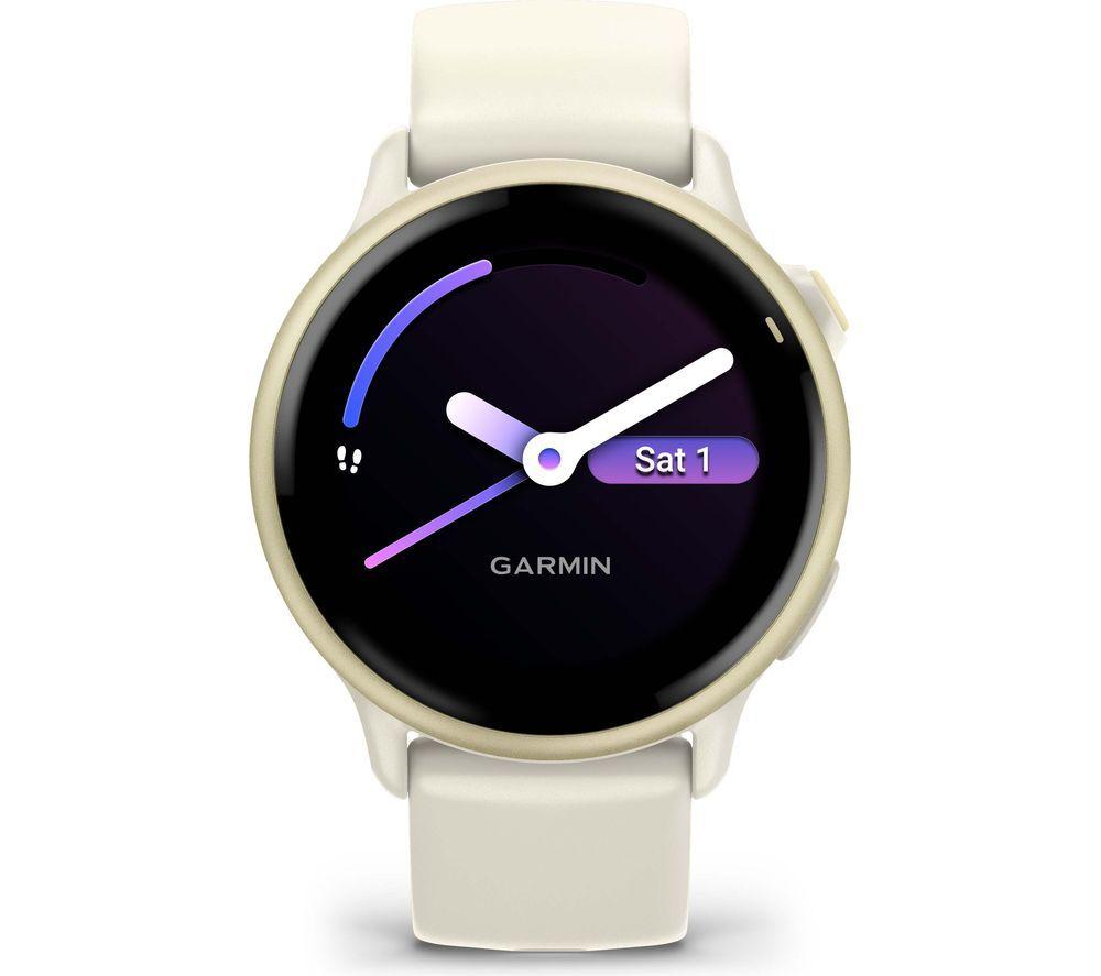 GARMIN vivoactive 6 Smart Watch - Bone & Lunar Gold