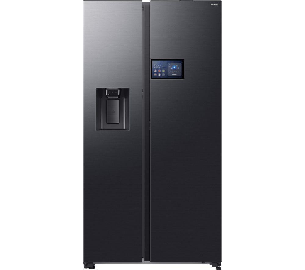 SAMSUNG Bespoke AI Series 9 RS90F64EDFEU American-Style Smart Fridge Freezer - Black