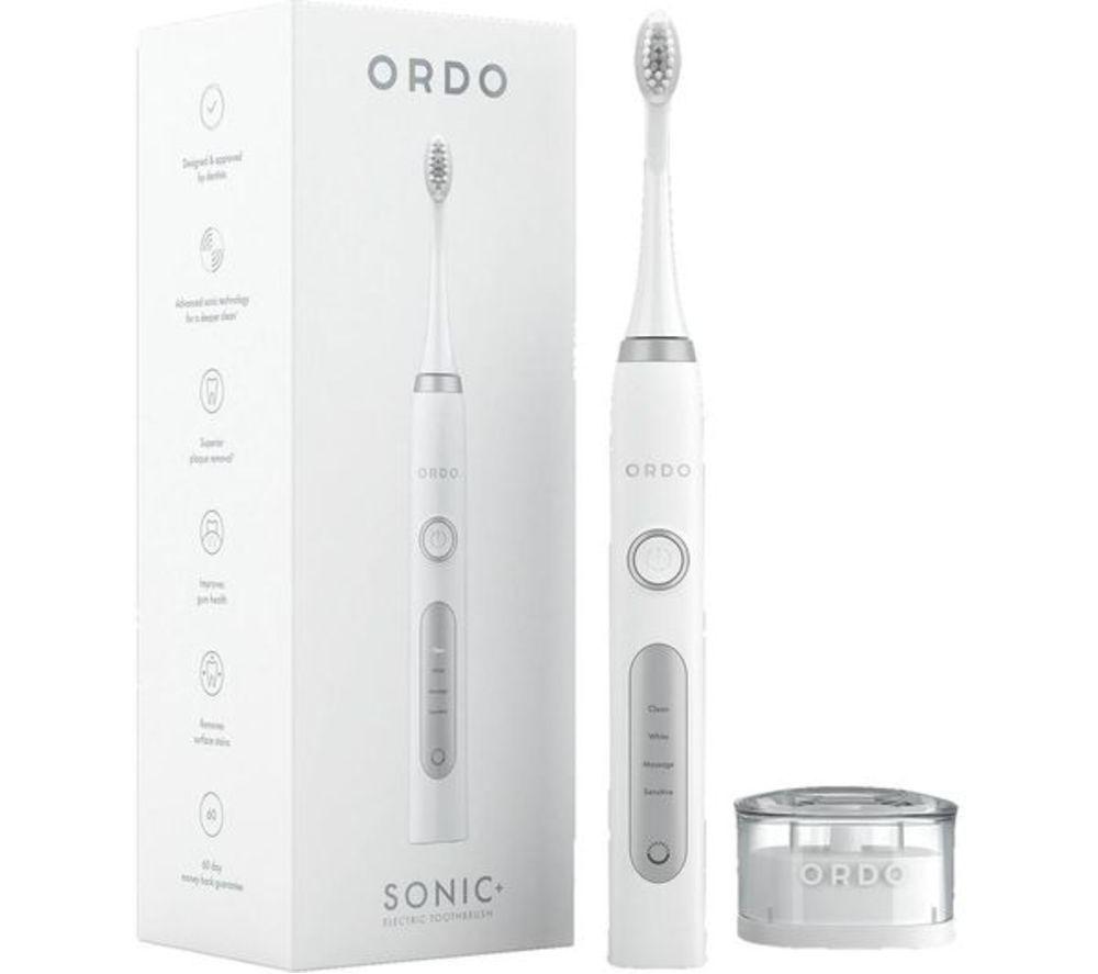 ORDO Sonic Electric Toothbrush - White & Silver