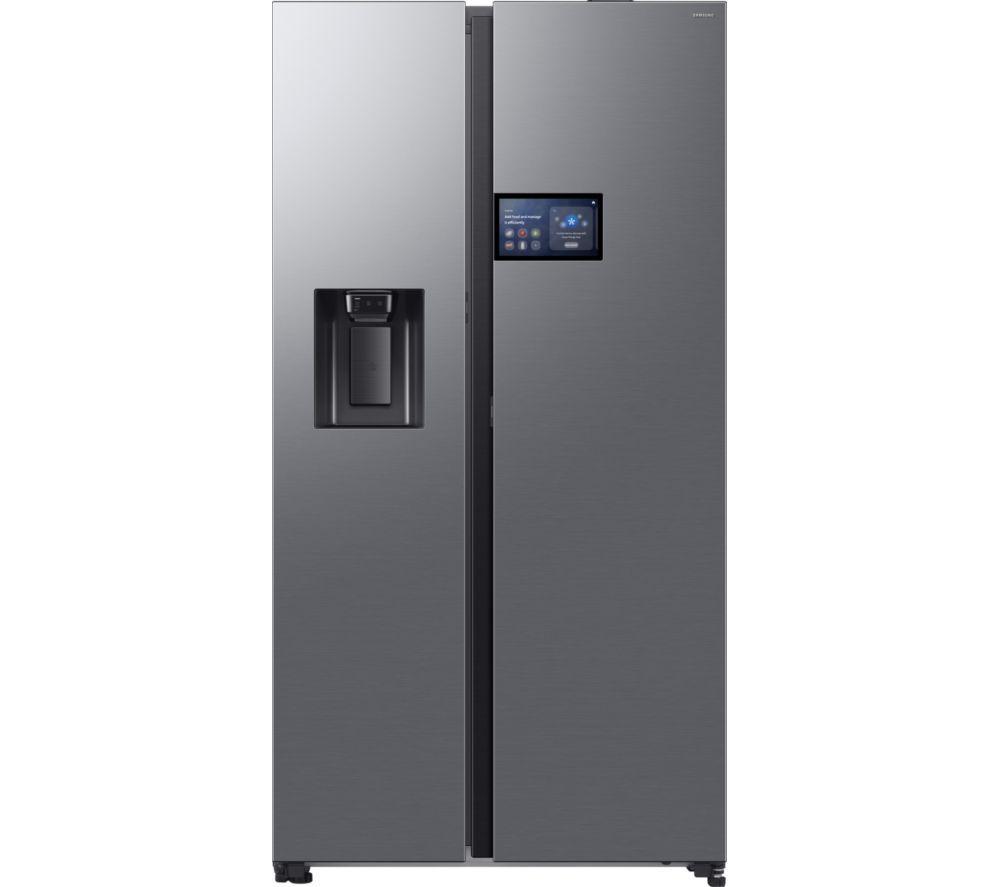 SAMSUNG Bespoke AI Series 9 RS90F64EETEU American-Style Smart Fridge Freezer - Silver