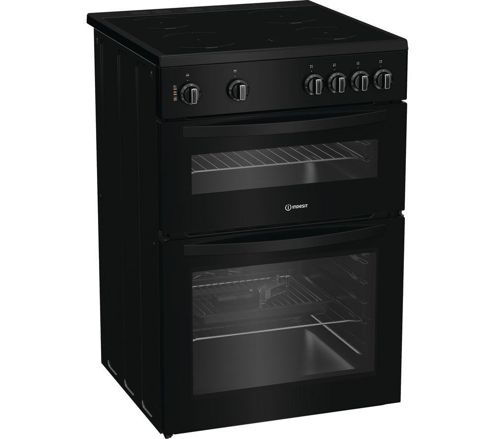 INDESIT IDE6VMB 60 cm Electric Ceramic Cooker - Black