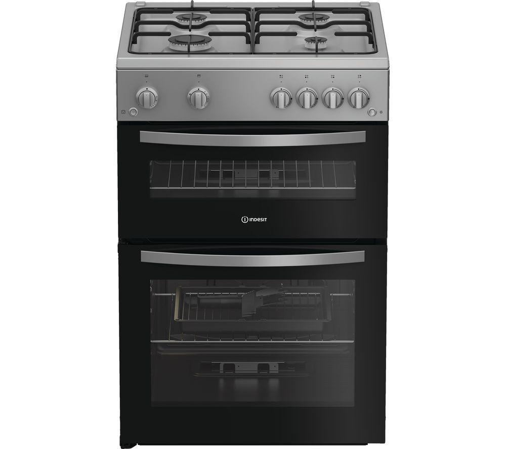 INDESIT IDG6GS 60 cm Gas Cooker - Silver