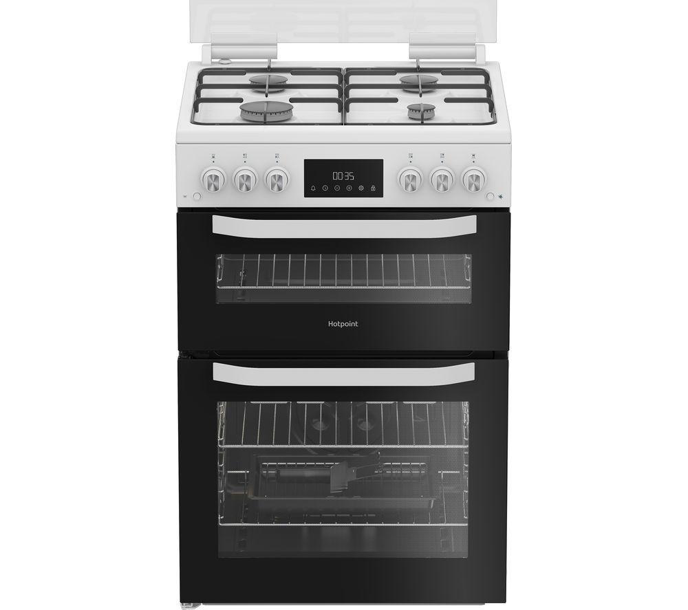 HOTPOINT HTG6GDCW 60 cm Gas Cooker - White