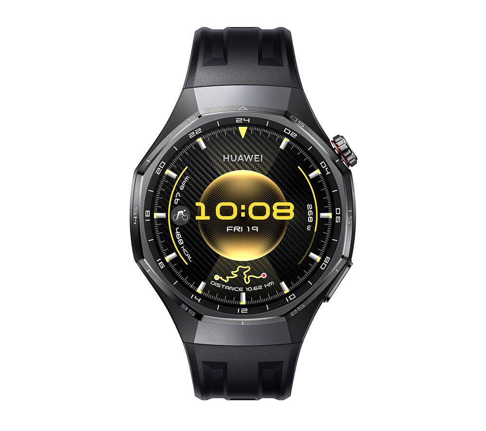 HUAWEI Watch GT 6 Pro - Titanium with Black Fluoroelastomer Strap, 46 mm