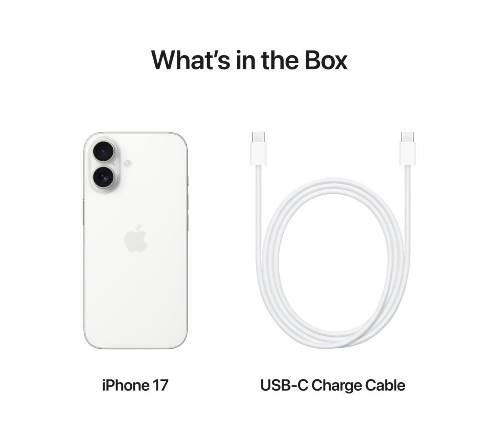 Buy APPLE iPhone 17 - 256 GB, White | Currys