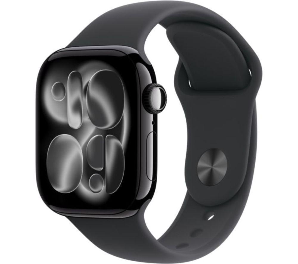 APPLE Watch Series 11 - 42 mm Jet Black Aluminium Case with Black Sport Band - S/M