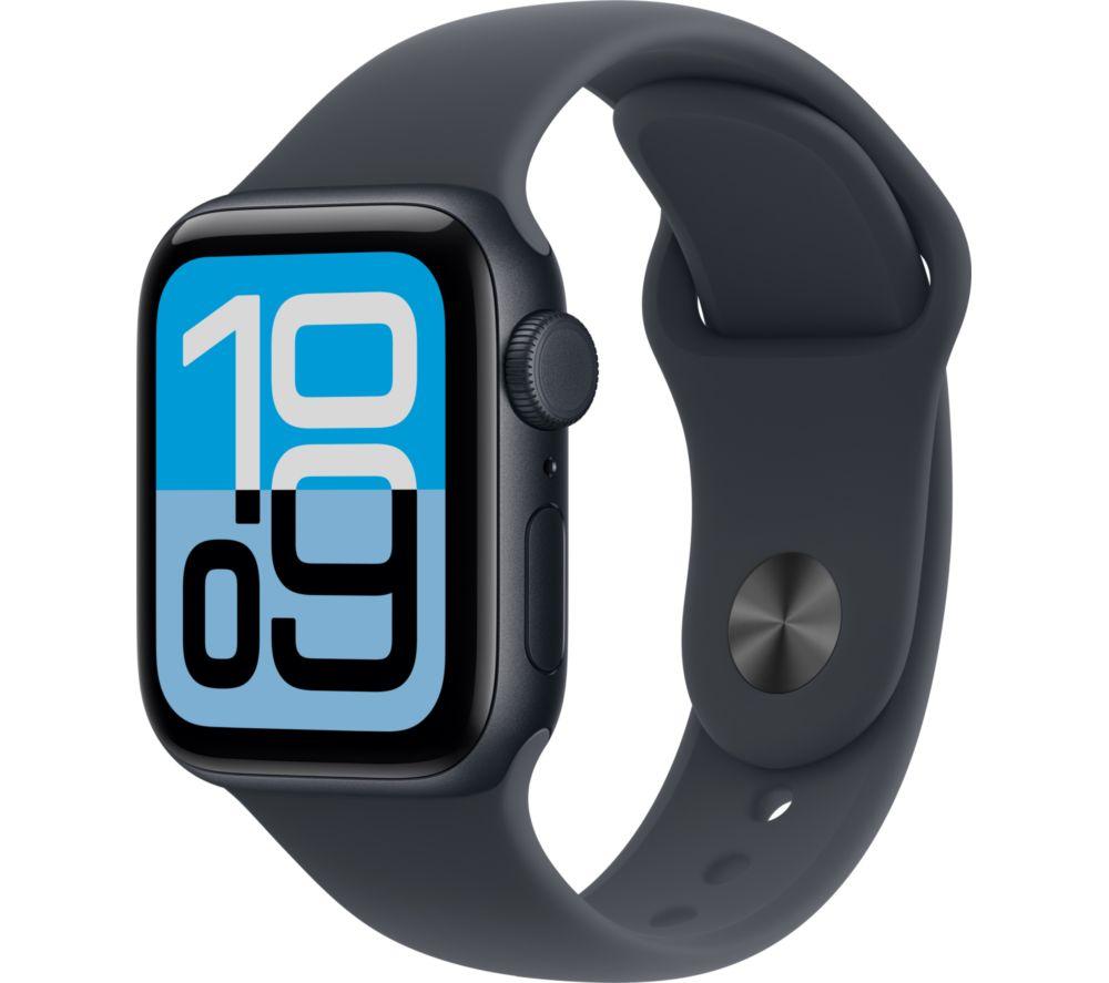 APPLE Watch SE 3 Cellular - 40 mm Midnight Aluminium Case with Midnight Sport Band, S/M