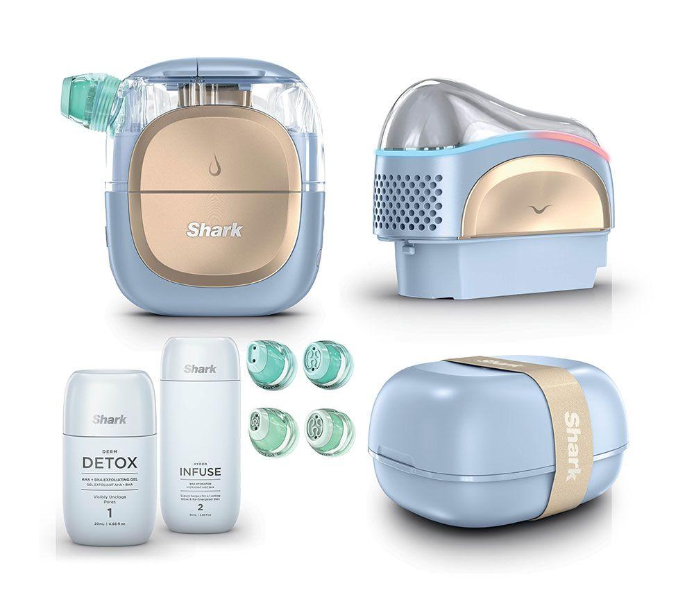 SHARK FacialPro Glow  DePuffi At Home Facial - Spa Blue