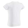 DOMYOS - 5-6Y  Girls' Short-Sleeved Gym T-Shirt, Snow White
