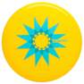 OLAIAN - Disque volant  D90 Star Jaune, Sunshine Yellow