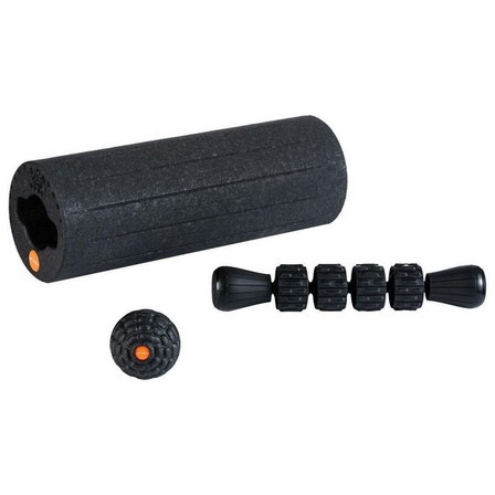 APTONIA - DISCOVERY 100 3-in-1 Massage Kit: Massage ball, stick and roller, Black