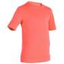 OLAIAN - 10-11Y  Kids' Surfing anti-UV water T-shirt, Fluo Coral Orange