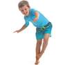 OLAIAN - 12-13 Years  Kids' Surfing anti-UV water T-shirt, Fluo Coral Orange